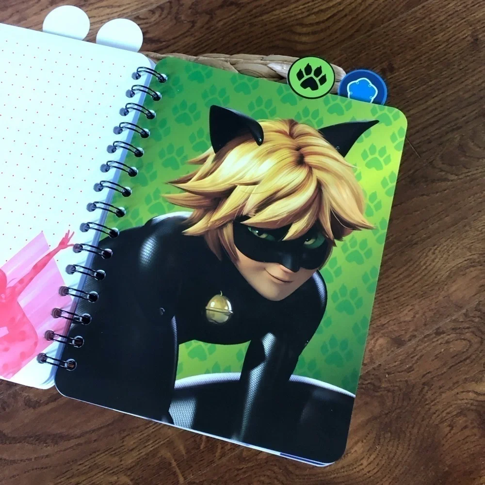 Miraculous Tabbed spiral notebook journal
